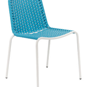 Florida Seating Black Powder Coated Aluminum Frame Bar-stool with Real Teak Seat
