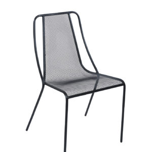 BFM Kingston Black Steel Micro Mesh Side Chair