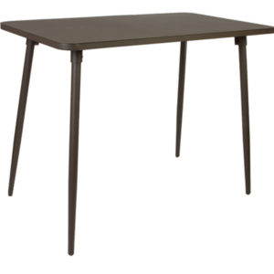 BFM Fresco Bronze Welded Aluminum 32" x 55" ADA Compliant Bar Height Table