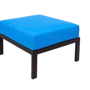 BFM Belmar Black Ottoman w/Cushion