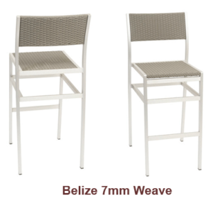 Belize Bar Stools with HDPE Weaving
