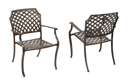 Empire Aluminum Stackable Outdoor Chair