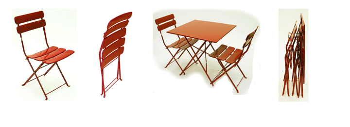 Jardin ElectroZinc Treated Steel, Powder Coated Outdoor Folding Chair