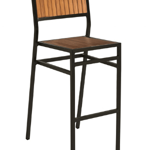 Elegance Aluminum Textiline Stackable Outdoor Bar Stool