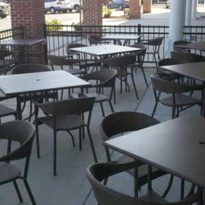 Plantation Prestige Java Solid Metal 30-inch Square Table Top for Outdoor Restaurants (Closeout)