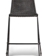 GAR Knot Steel and Powder-Coated Outdoor Commercial Bar Stool