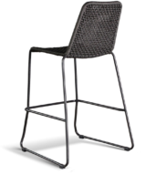 GAR Knot Steel and Powder-Coated Outdoor Commercial Bar Stool