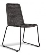GAR Knot Steel and Powder-Coated Outdoor Commercial Side Chair