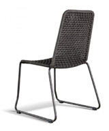GAR Knot Steel and Powder-Coated Outdoor Commercial Side Chair