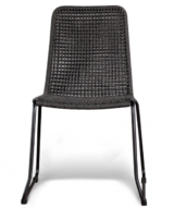 GAR Knot Steel and Powder-Coated Outdoor Commercial Side Chair