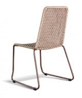 GAR Knot Steel and Powder-Coated Outdoor Commercial Side Chair