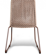 GAR Knot Steel and Powder-Coated Outdoor Commercial Side Chair