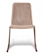 GAR Knot Steel and Powder-Coated Outdoor Commercial Side Chair