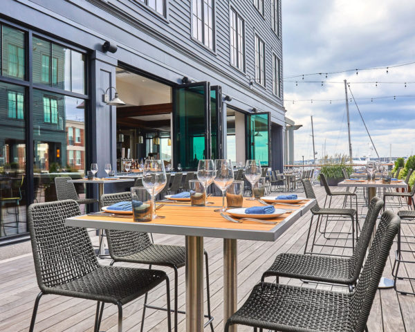 GAR Knot Steel and Powder-Coated Outdoor Commercial Bar Stool