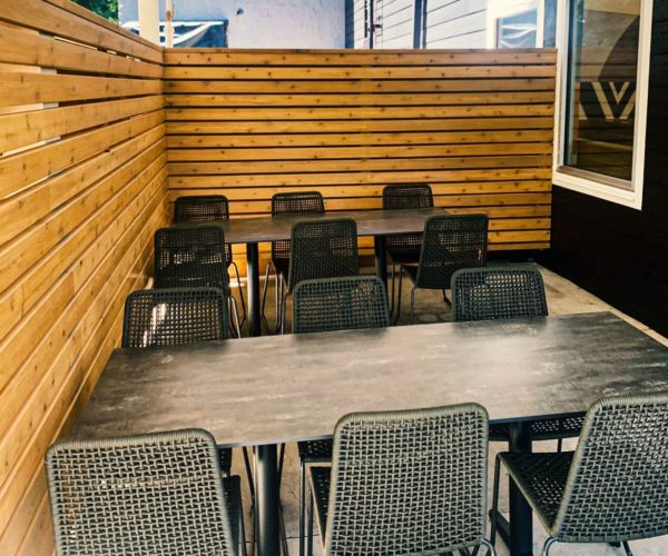 GAR Knot Steel and Powder-Coated Outdoor Commercial Side Chair