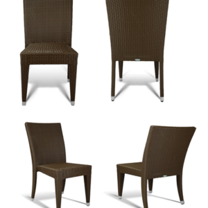 GAR Asbury Aluminum and Resin Outdoor Commercial Side Chair