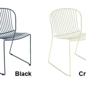 GAR Bolonia Steel and Powder-Coat Outdoor Commercial Side Chair - Closeout
