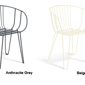 GAR Olivo Steel and Powder-Coated Outdoor Commercial Arm Chair - Closeout