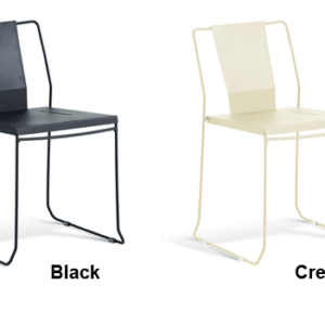 GAR Palamos Galvanized Steel Powder-Coated Commercial Side Chair - Closeout