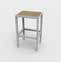 Durango Backless Aluminum and Synthetic Wood Stool from Plantation Prestige