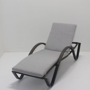 Durango Synthetic Wicker and Aluminum Chaise Lounge Outdoor Seating