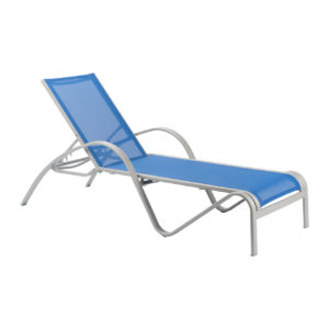 Florida Seating Redington Aluminum Outdoor Sunlounger