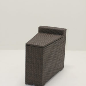 Plantation Prestige Key Largo Outdoor Wicker Triangular Storage Section