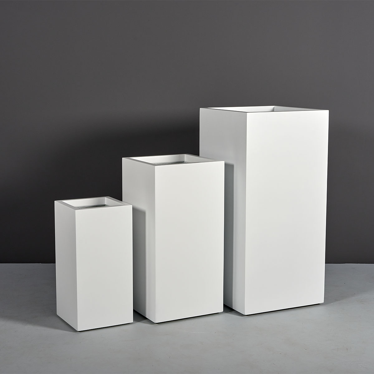 Santiago Tall Square Outdoor Restaurant Planter
