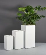 Santiago Tall Square Outdoor Restaurant Planter