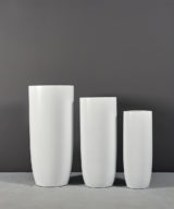 Saint Tropez Bullet Round Outdoor Restaurant Planter
