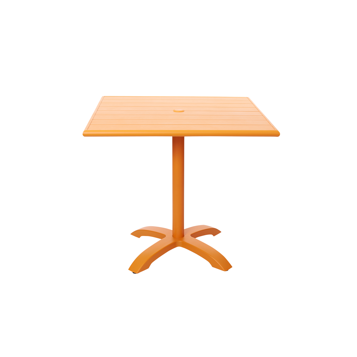 BFM Beachcomber-Bali 32x32 Dining Height Commercial Table - Powder Coated Citrus