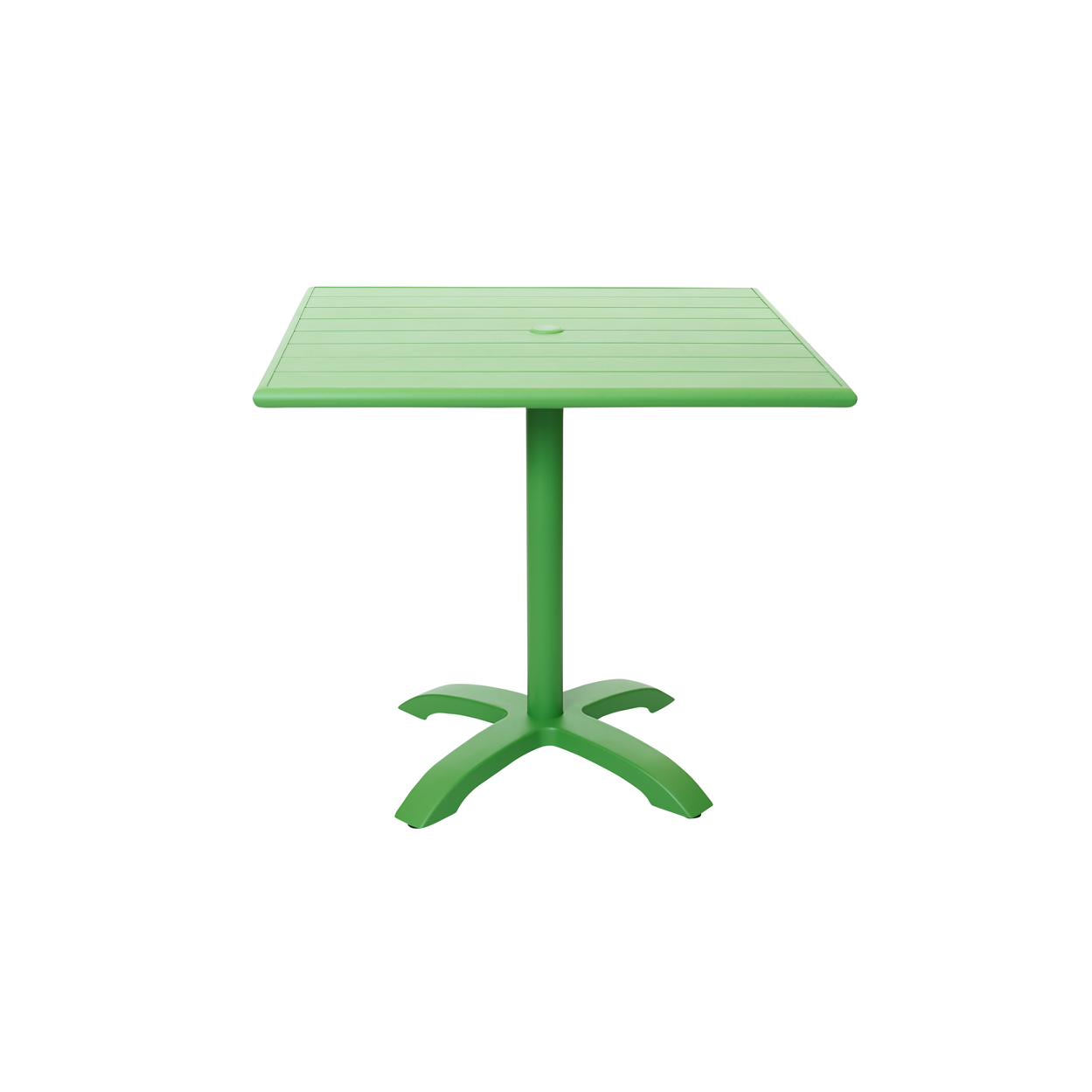BFM Beachcomber-Bali 36x36 Dining Height Commercial Table - Powder Coated Lime