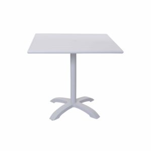 BFM Beachcomber-Bali 36x36 Dining Height Commercial Table - Powder Coated White