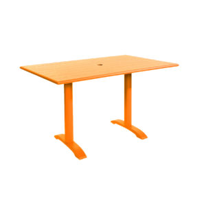 BFM Beachcomber-Bali End 32x48 Bar Height Commercial Table-Citrus