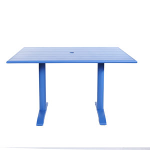 BFM Beachcomber-Bali End 32x48 Dining Height Commercial Table-Berry