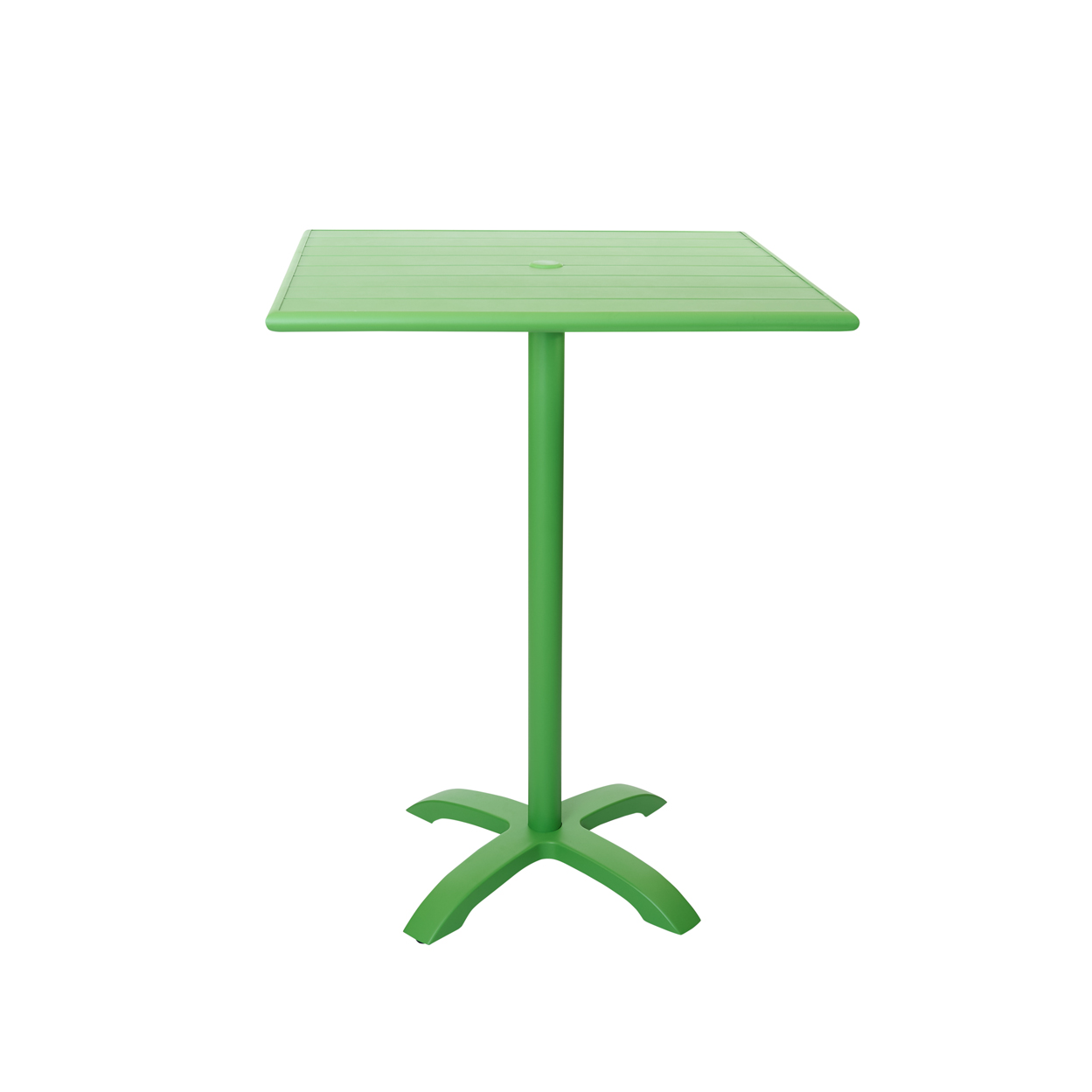 BFM Beachcomber-Bali 32x32 Bar Height Commercial Table - Powder Coated Lime