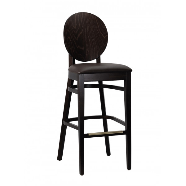 G&A Belvedere 9778-PS Beechwood Indoor Restaurant Barstool