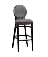 G&A Belvedere 9778FP-PS Beechwood Indoor Restaurant Barstool