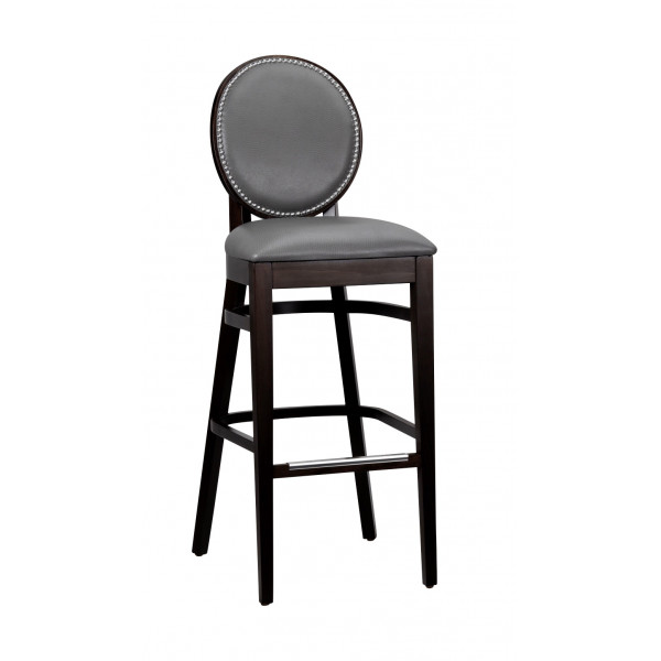 G&A Belvedere 9778FP-PS Beechwood Indoor Restaurant Barstool