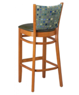 G&A Bristol 9632 Designer Series Custom Upholstered Beechwood Indoor Restaurant Barstool