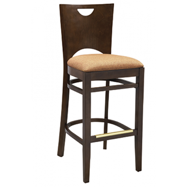 G&A Chloe 9693-PS Beechwood Indoor Restaurant Barstool