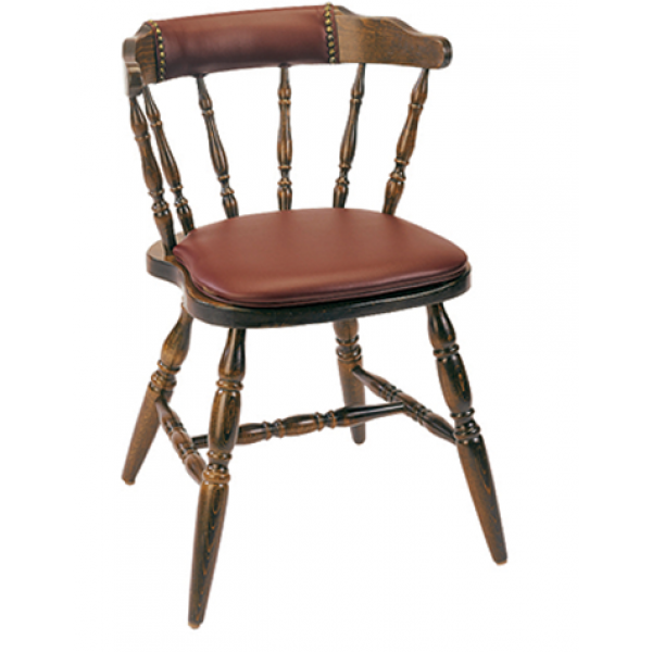 G&A Colonial Beechwood Padded Indoor Restaurant Chair
