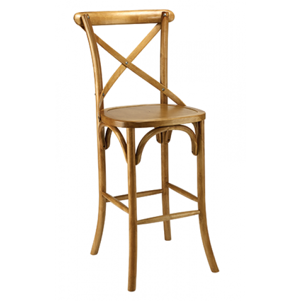 G&A Crossback 9688-PS Bentwood Indoor Restaurant Barstool