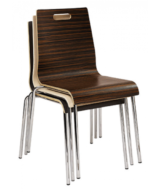 G&A Mesa 4794B Wood Stacking Indoor Restaurant Chair
