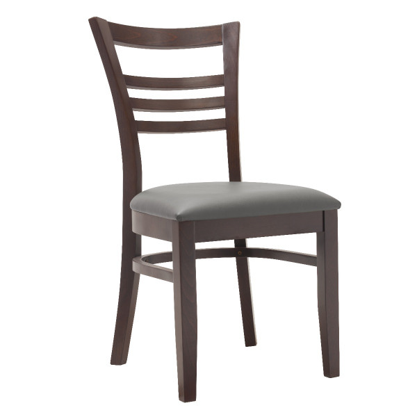 G&A Turin 4612 Beechwood Padded Indoor Restaurant Chair