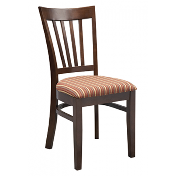 G&A Venice 4112 Beechwood Padded Indoor Restaurant Chair