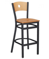 G&A Bullseye 614 Metal Indoor Restaurant Bar Stool