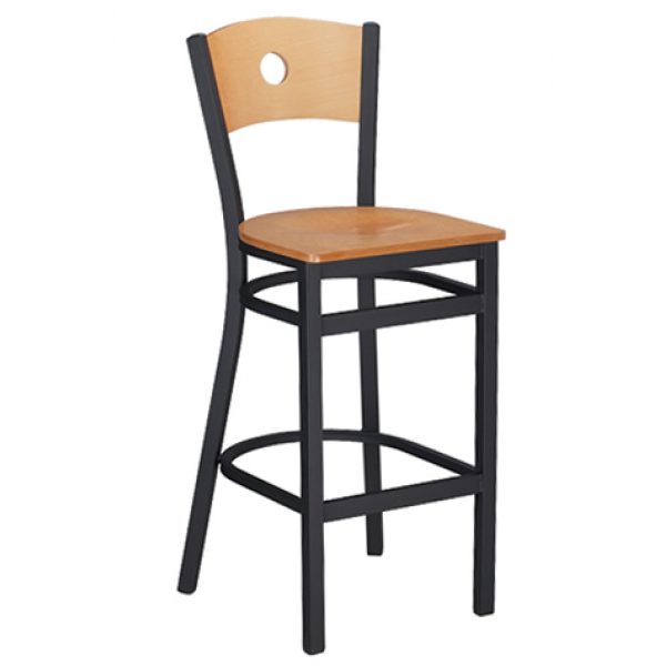 G&A Bullseye 614 Metal Indoor Restaurant Bar Stool