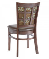 G&A Checker Back 4650FP1 Designer Series Beechwood Indoor Restaurant Chair