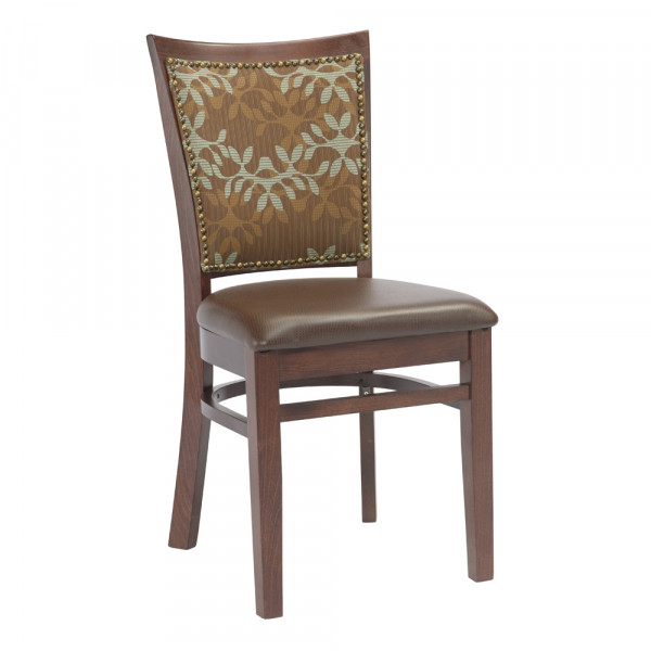 G&A Checker Back 4650FP1 Designer Series Beechwood Indoor Restaurant Chair